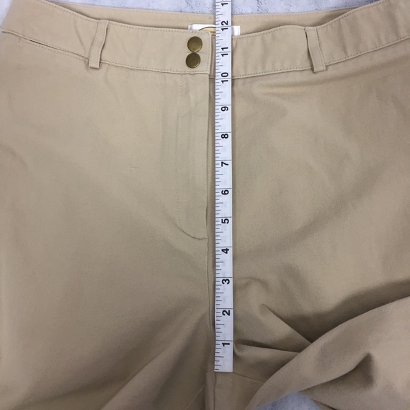 Talbots Petites Pants Womens 12 Beige Stretch Dress Pants High Waisted - Picture 11 of 13